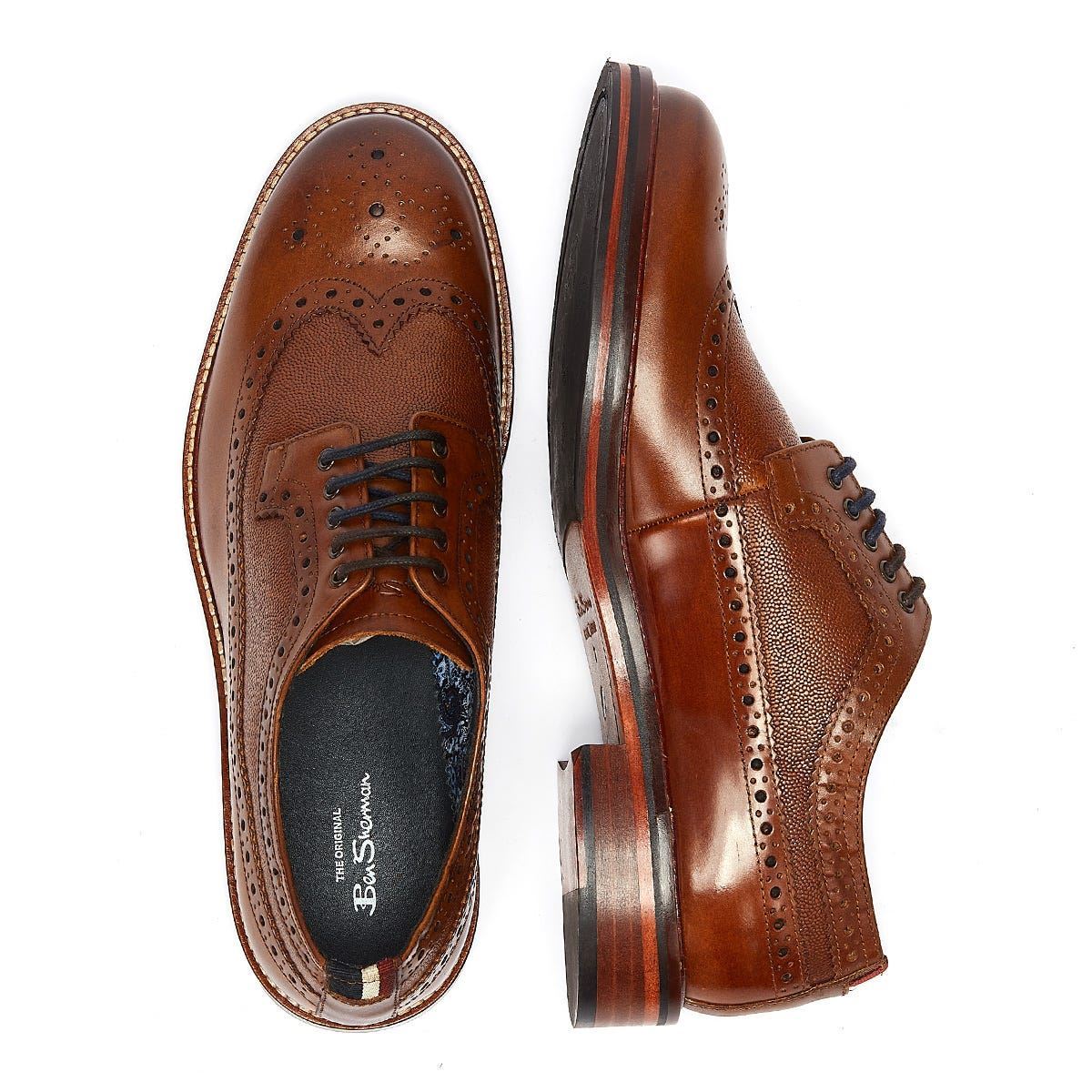 Ben Sherman - BS12502 MENS ARCHIE BROGUE TAN
