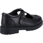 Hush Puppies Fiona Leather Junior Black Shoes