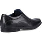 Hush Puppies Dumfries Leather Boy's Black Loafers