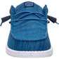 HEYDUDE Wally Stretch Sox Polyester Men's Ensign Blue/Multi Loafers