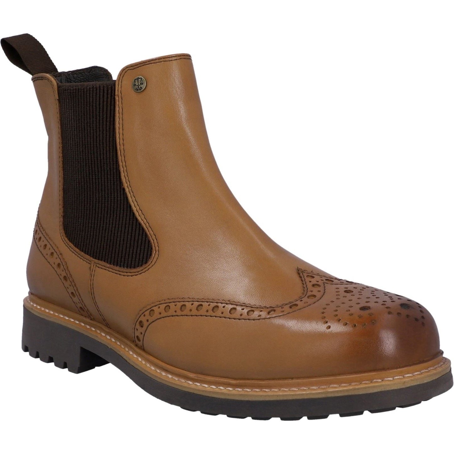 Hunter Men's Cawdor Brogue Dealer in Tan