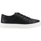 TOMS Kameron Lace-Up Leather Women's Black Metallic Trainers