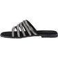 Hush Puppies Paris Slide Suede Women's Black/Silver Sandals