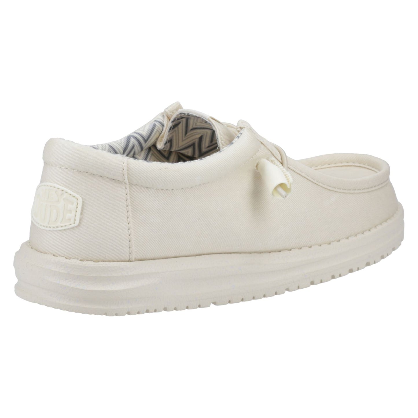 HEYDUDE Men's Wally Canvas Shoe in Stone White