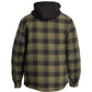 Hard Yakka Men's Quilted Flannel Shacket in Fern