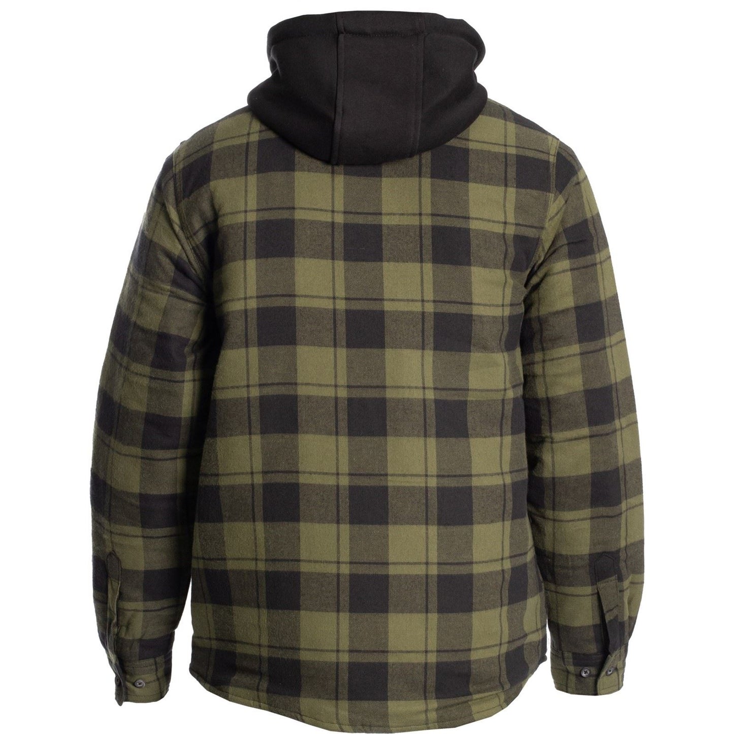 Hard Yakka Men's Quilted Flannel Shacket in Fern