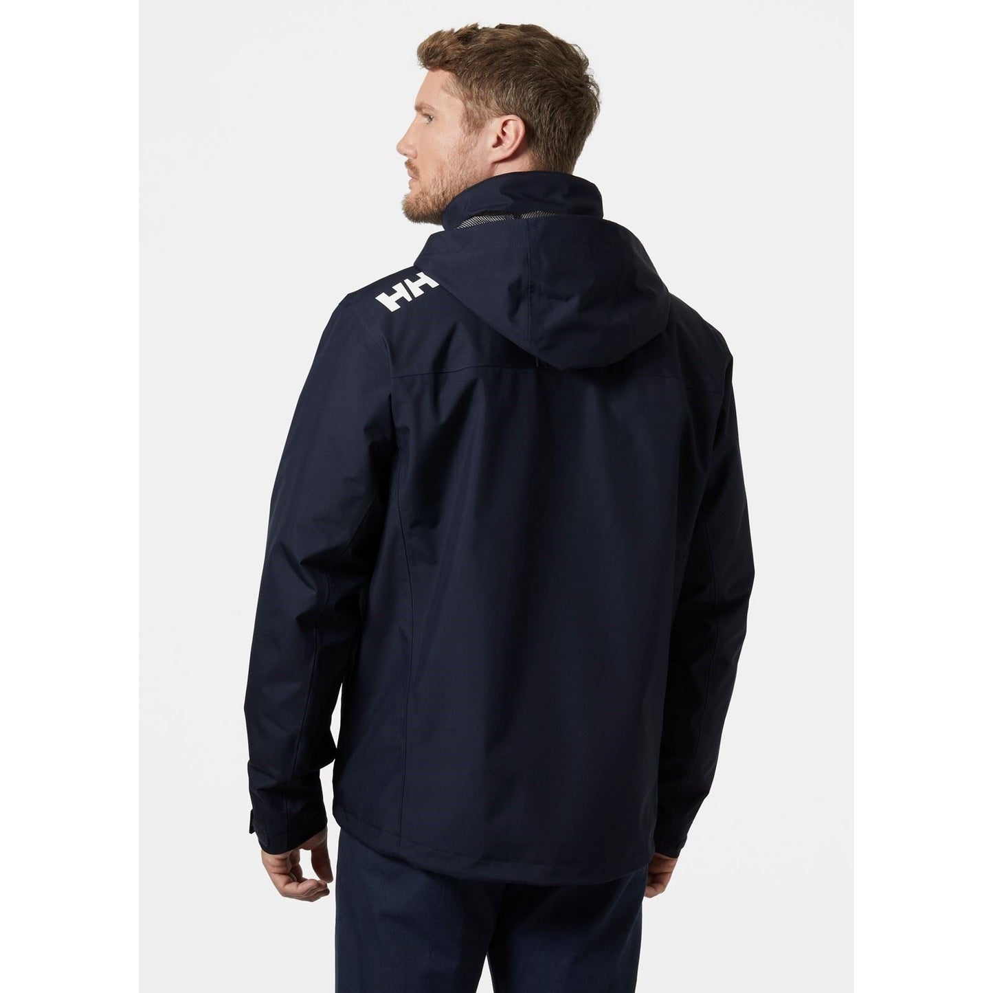 Helly Hansen Sport Men's Crew Hooded Midlayer Sailing Jacket 2.0 in Navy