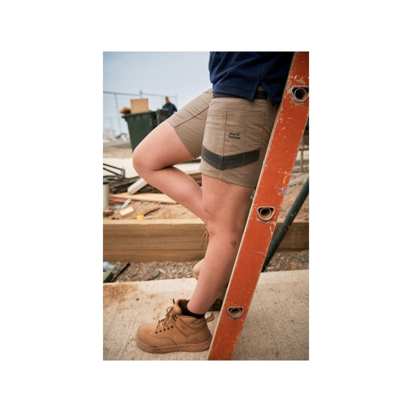Hard Yakka Men's Raptor Active Mid-Short in Desert