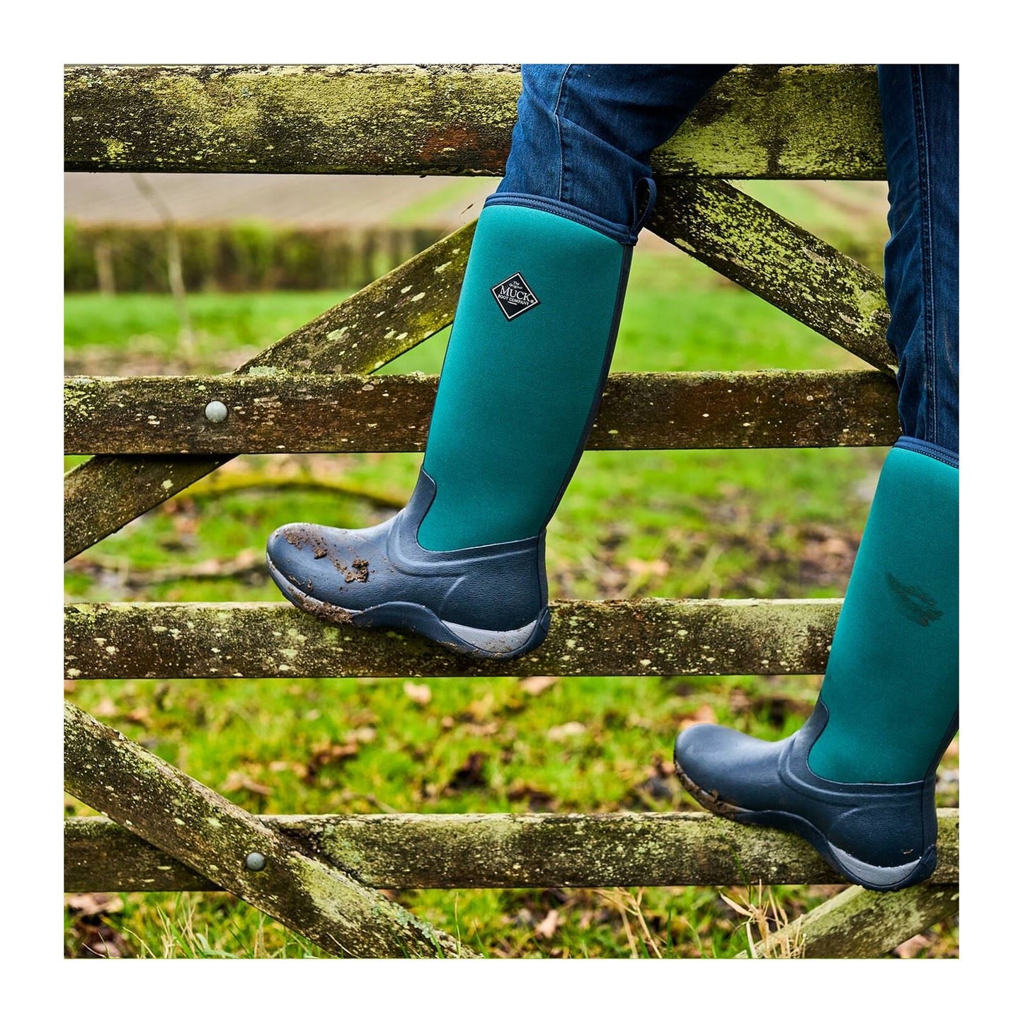 Muck Boots Arctic Adventure Synthetic Women's Navy/Spruce Winter Knee High Boots