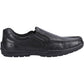 Hush Puppies Morgan Leather Youth Black Loafers