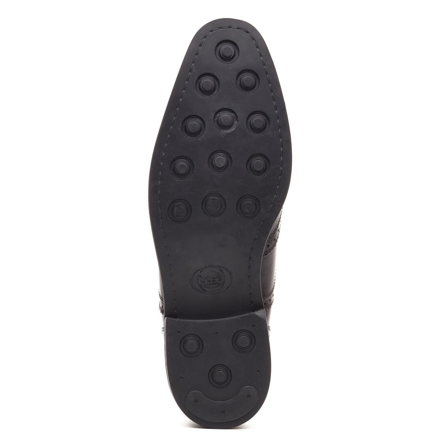 Base London Clarence Brogue Leather Men's Black Brogues Shoes