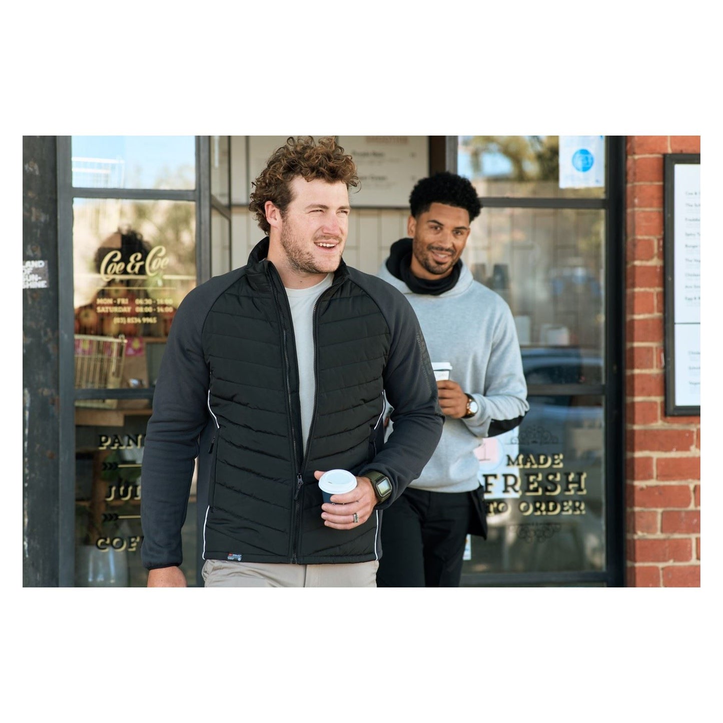 Hard Yakka Men's Apex Hybrid Jacket in Black