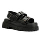 Buffalo Pluto Ari Women's Black Sandals