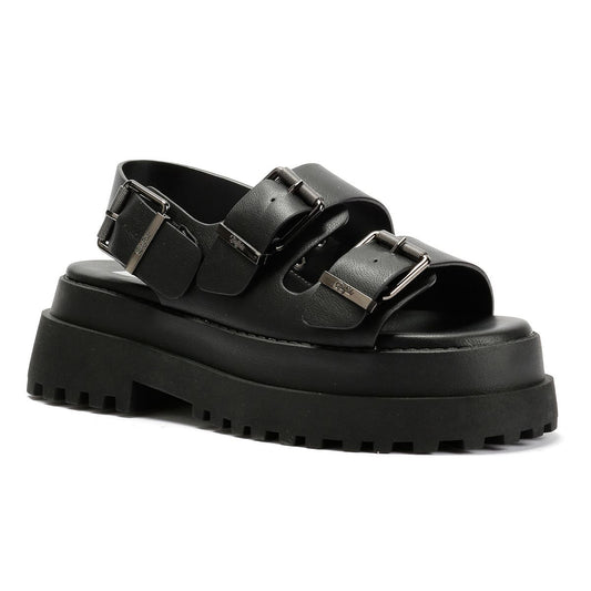 Buffalo Pluto Ari Women's Black Sandals