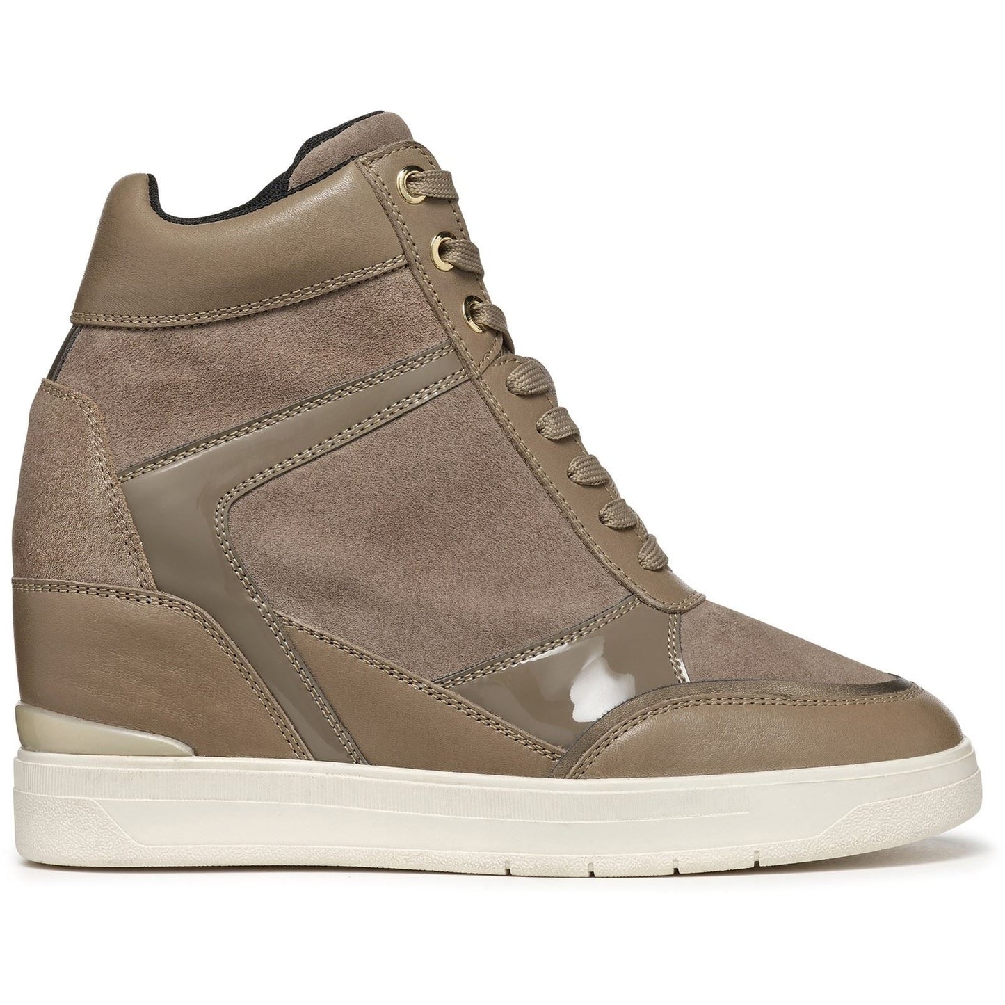 Geox Women's D MAURICA B Trainers in Dark Taupe