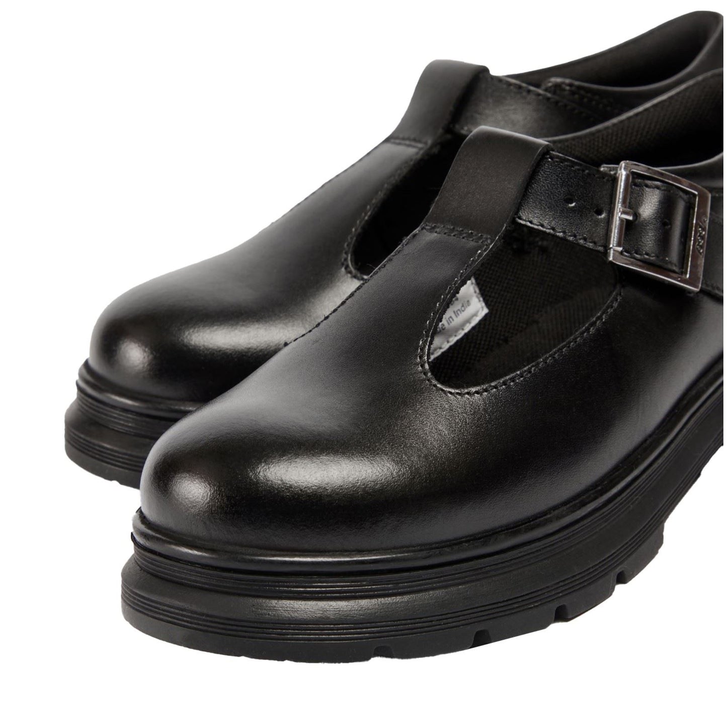Pod Emilie Faux Leather Youth Black Loafers