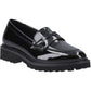 Hush Puppies Grazia Patent Leather Junior Black Loafers