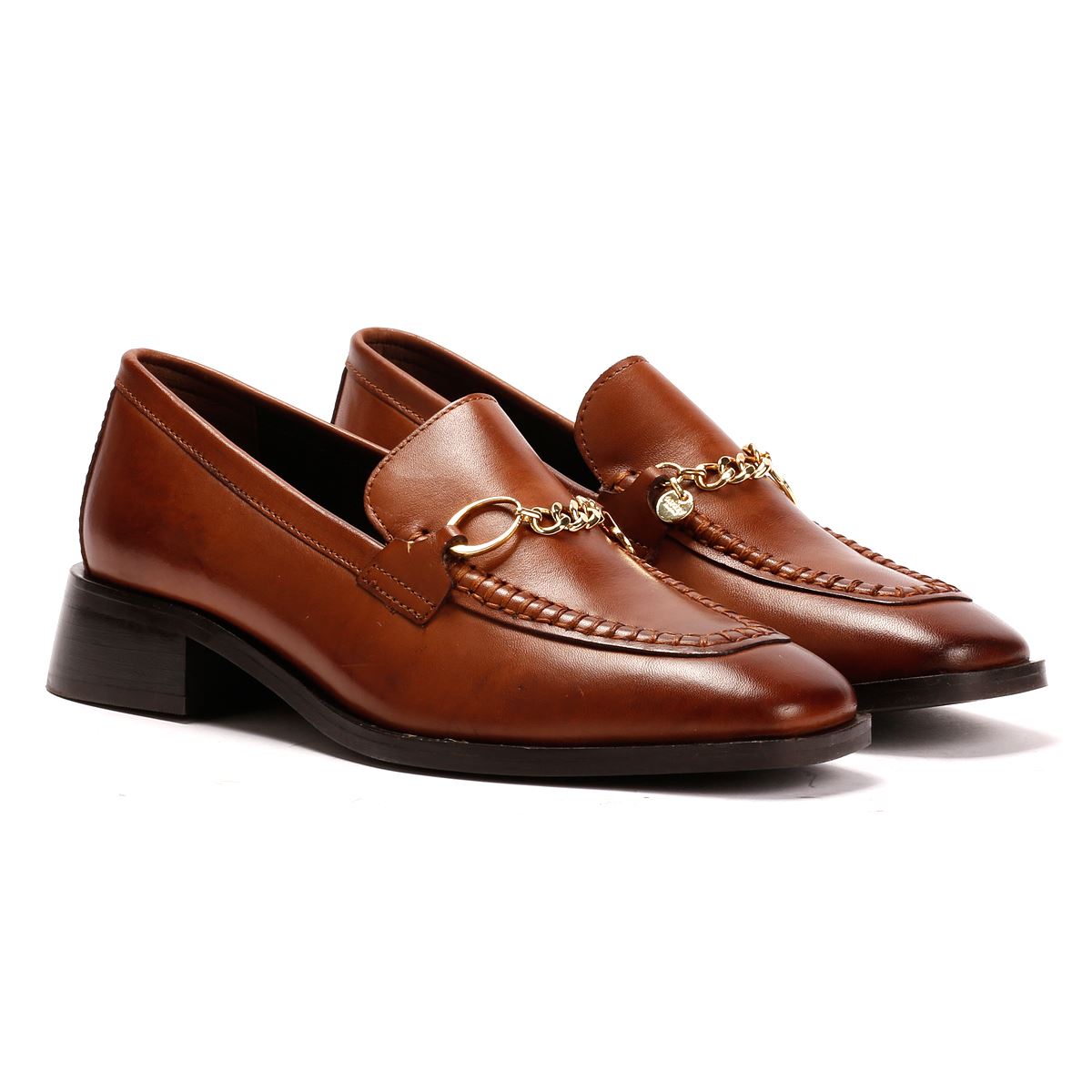 Osprey London The Islington Leather Women's Tan Loafers