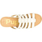 Hush Puppies Willow Slide Leather Women's White Wedges