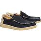 HEYDUDE Mikka Braided Textile Men's Black/Boulder Tan Loafers