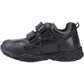 Hush Puppies Leroy Leather Boy's Black Shoes