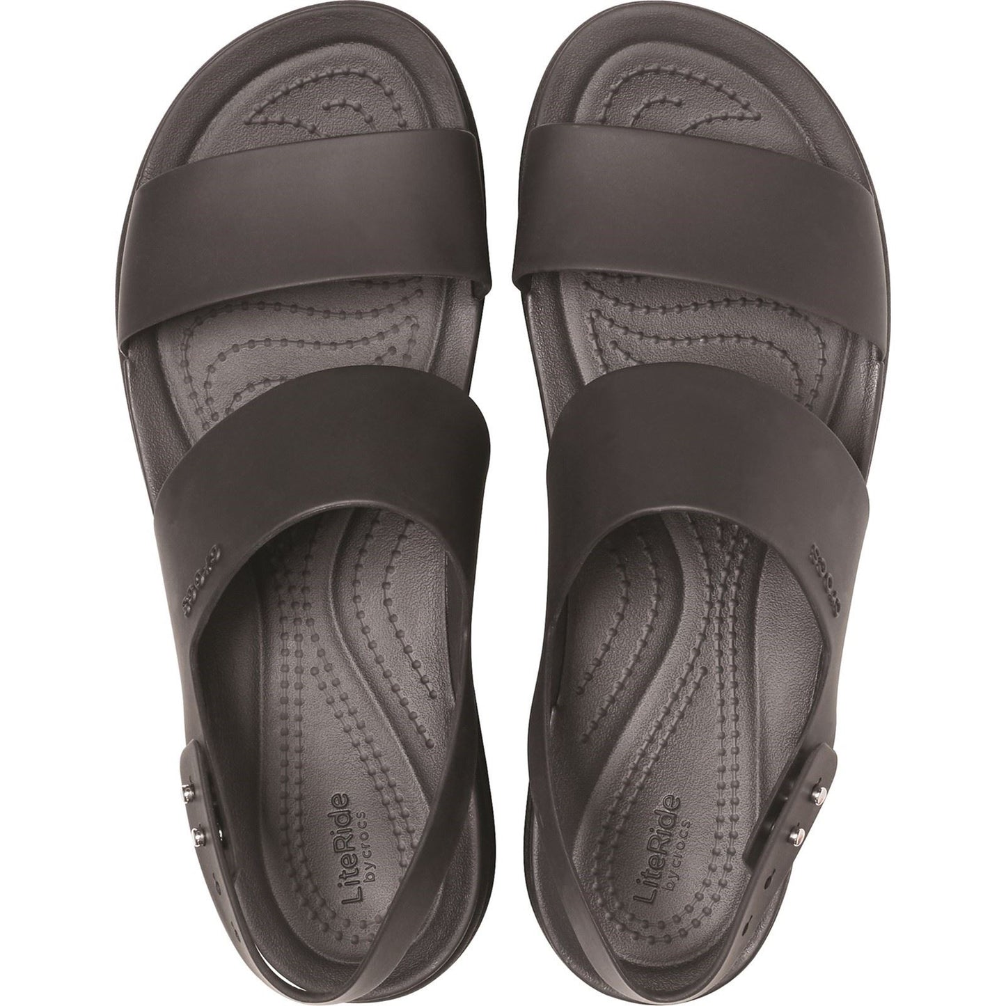 Crocs Women's Brooklyn Low Wedge Platform Sandal in Black