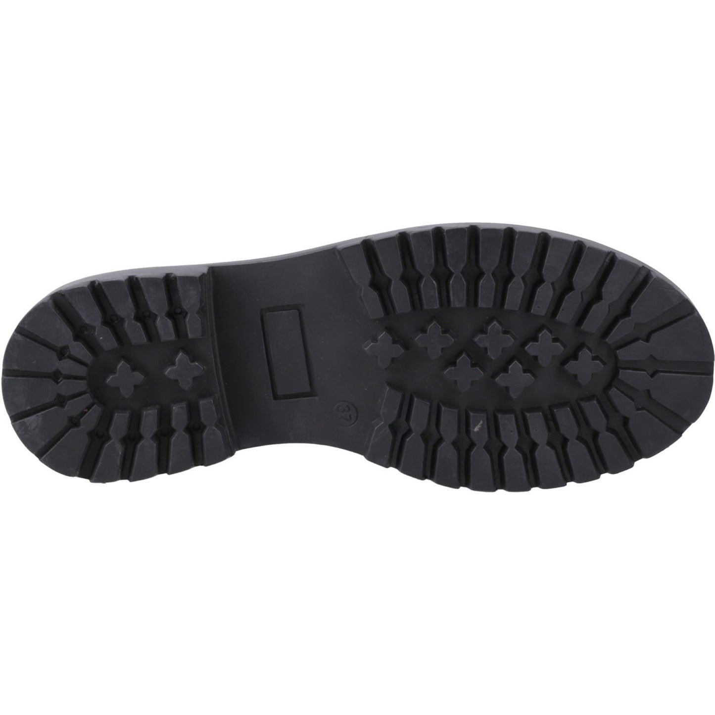 Hush Puppies Aubrey Leather Junior Black Derby Shoes