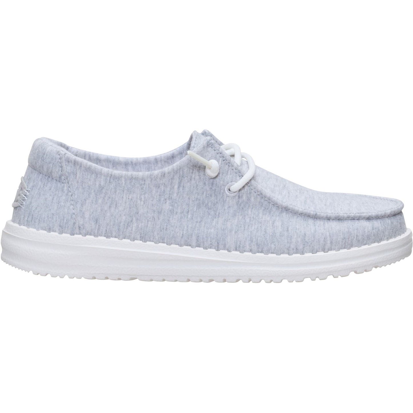 HEYDUDE Wendy Stretch Jersey Textile Women's Light Grey Loafers