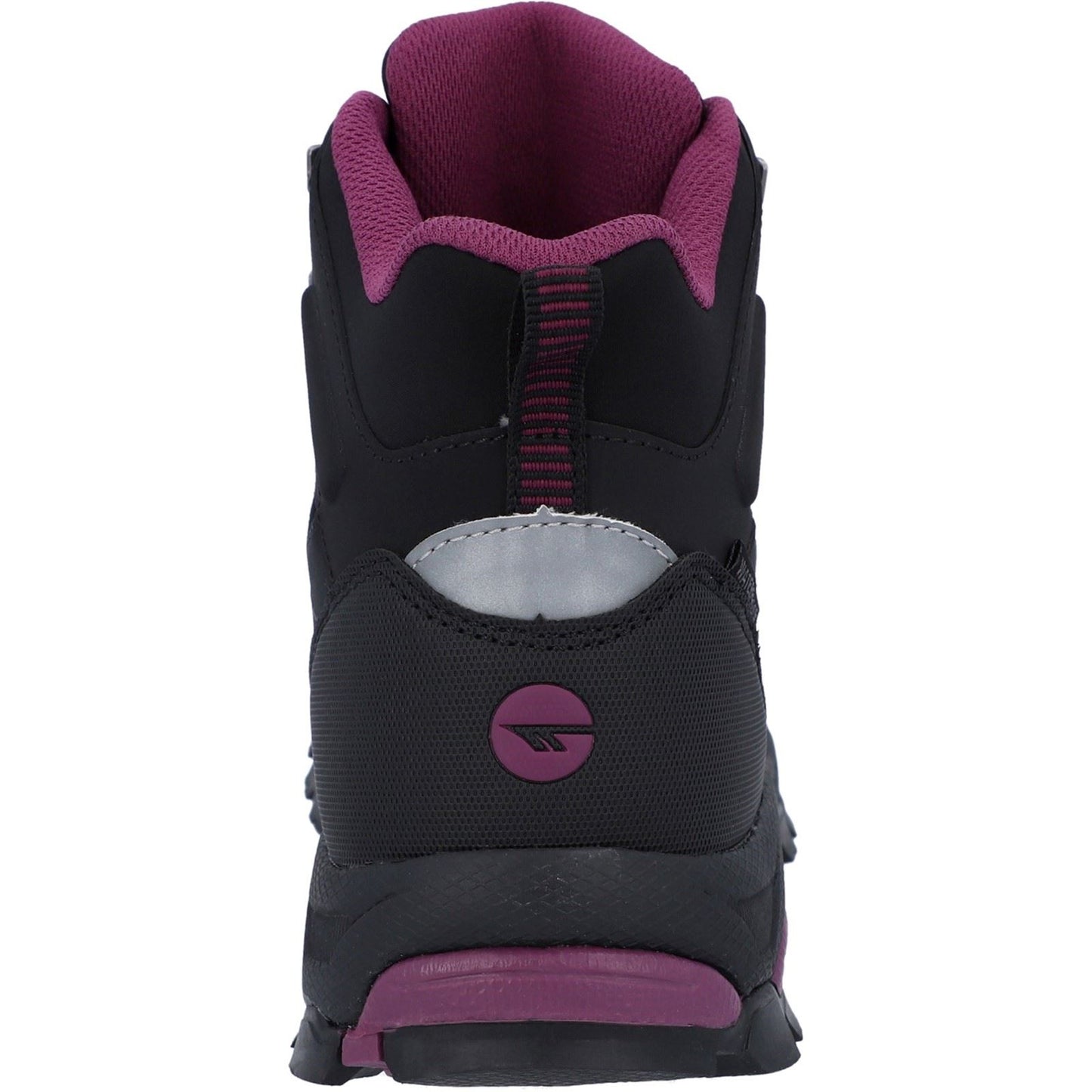 Hi-Tec Jackdaw Mid WP Polyester Women's Black/Burgundy Hiking Boots