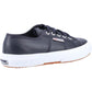Superga Men's 2750 Tumbled Leather Shoe in Blue Navy