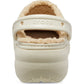 Crocs Women's Classic Platform Lined Clog in Bone