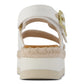 TOMS Giana Textile Women's White Beachside Sandals