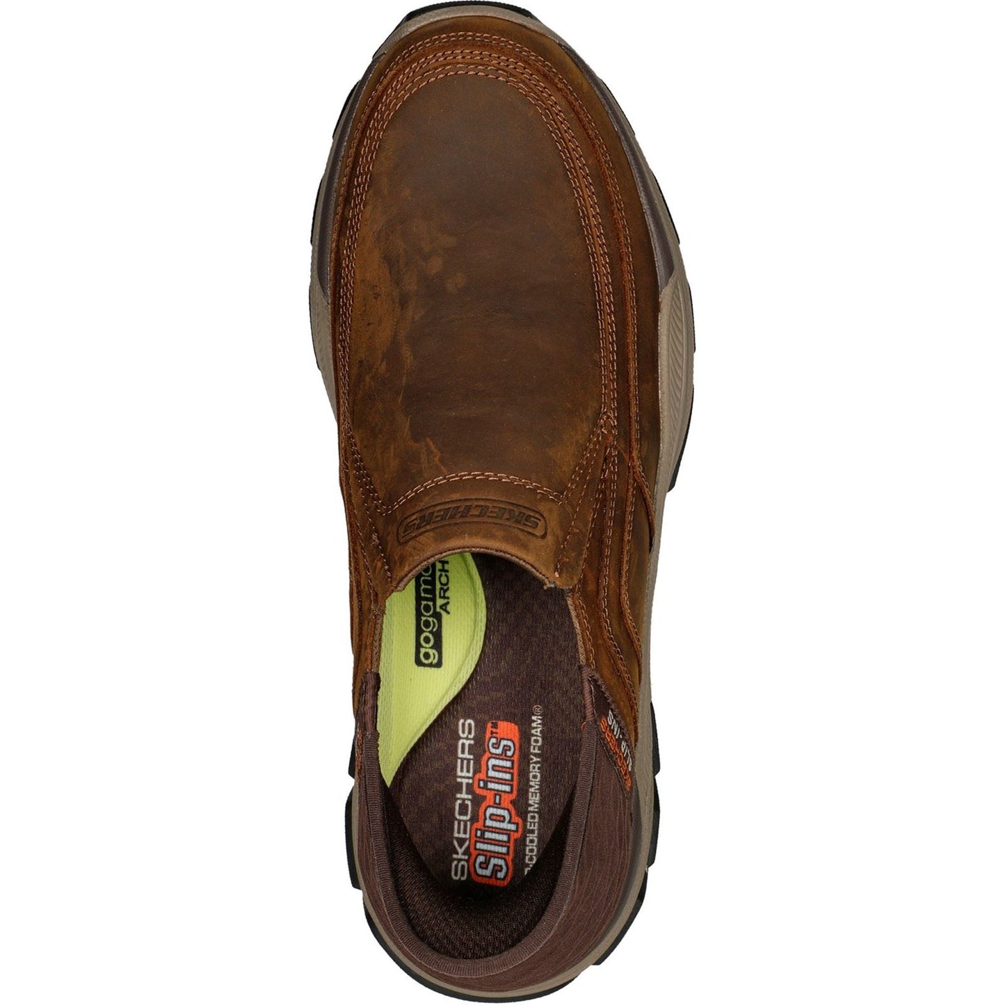 Skechers Men's Respected Elgin Shoes in Dark Brown