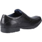 Pod Dundee Leather Men's Black Slip-On Shoes