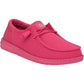 HEYDUDE Wendy Funk Mono Polyester Women's Electric Pink Moccasins Shoes