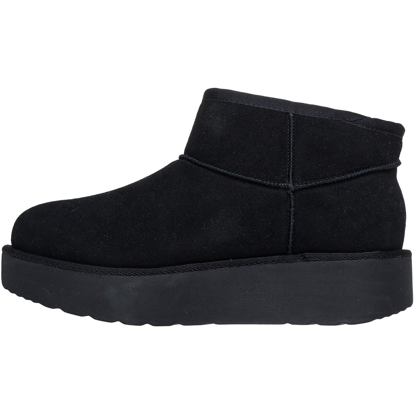 Skechers Keep Cozy Leather Women's Black Winter Ankle Boots