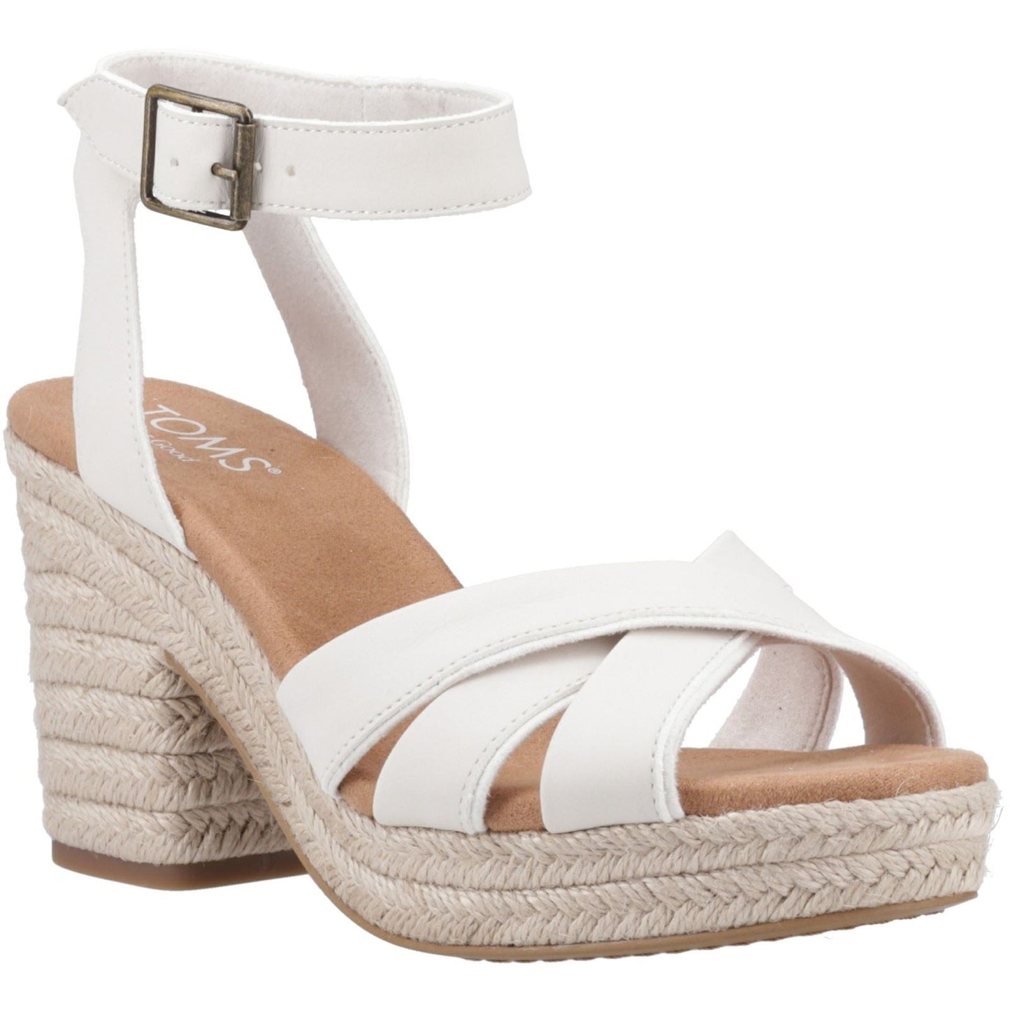 TOMS Women's Majorca Strappy Sandal in Light Sand