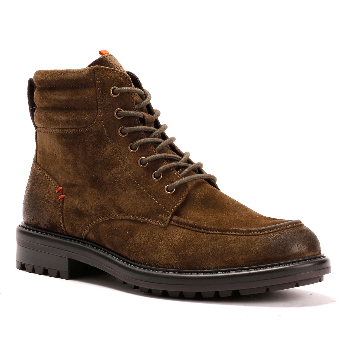 Osprey London The Pentney Waxed Suede Men's Khaki Boots