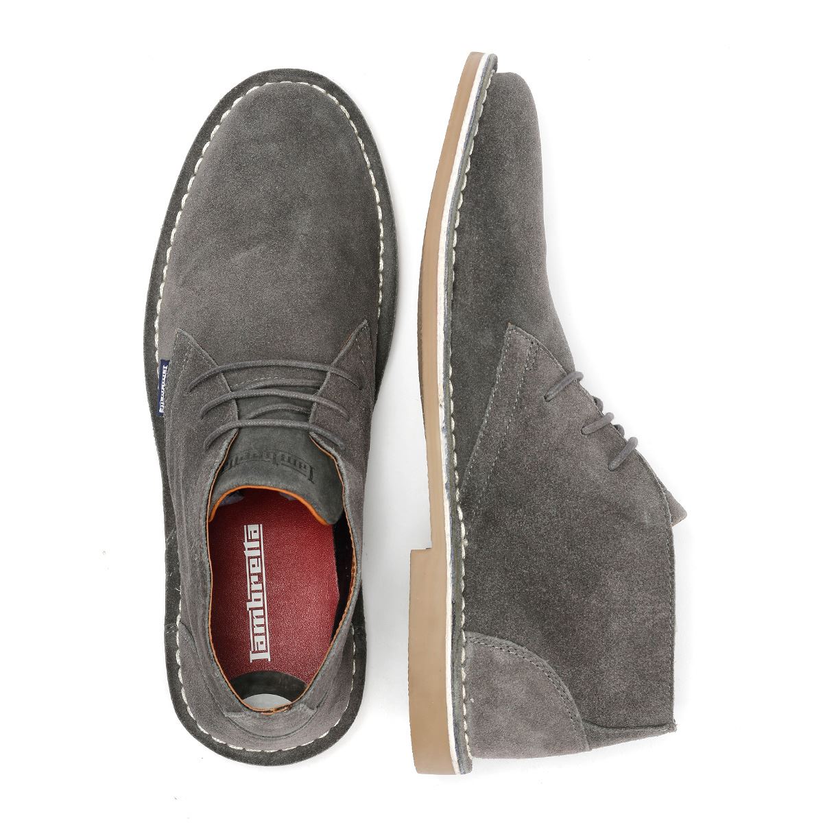Lambretta Chiswick Suede Men's Grey Boots
