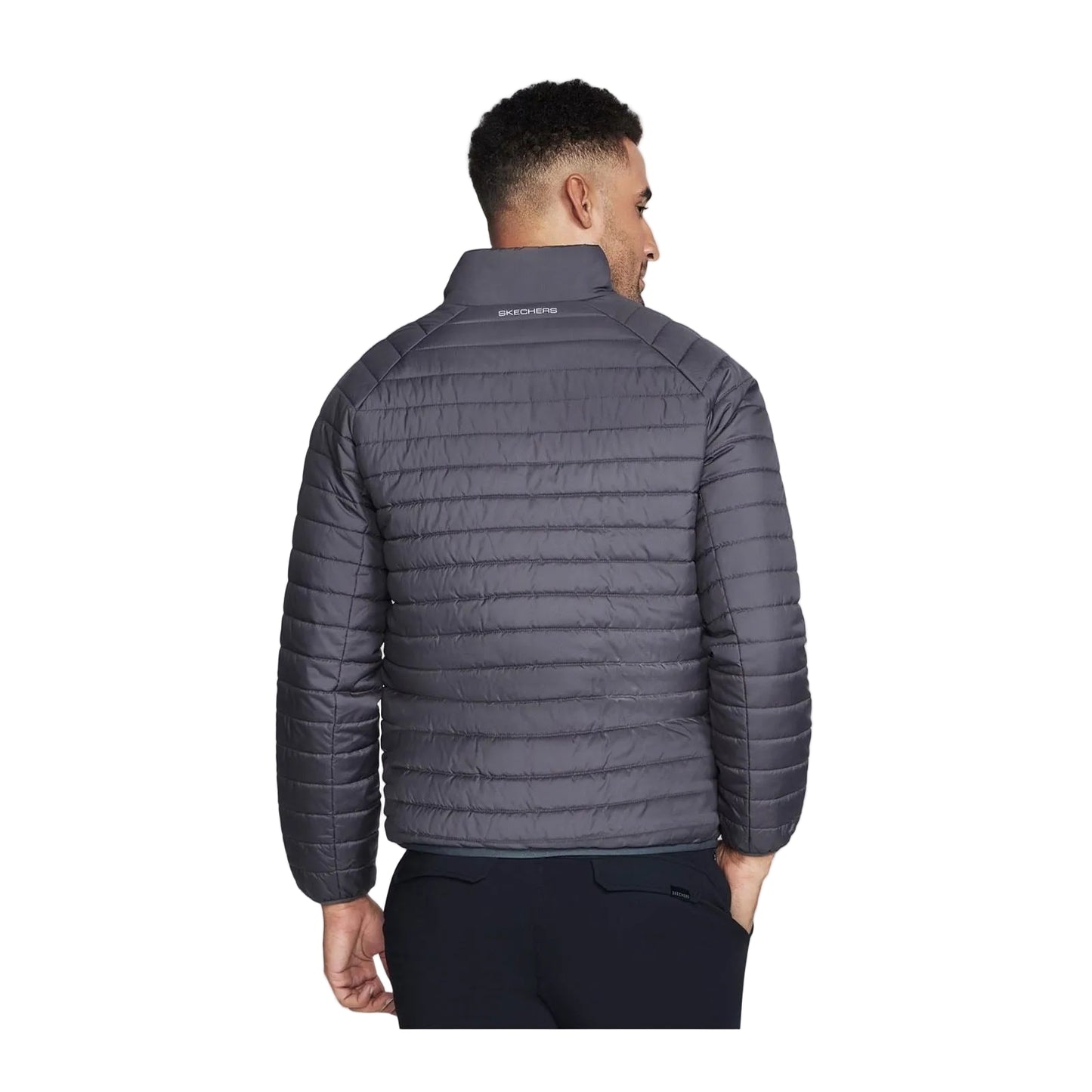 Skechers Performance Go Shield Altitude Reversible Jacket Men's Black Puffer Jacket