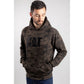 Caterpillar Men's Trademark Hooded Sweatshirt in Night Camo