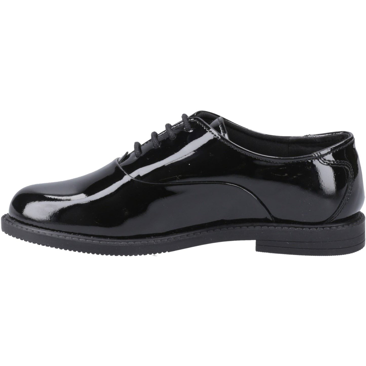 Hush Puppies Nellie Patent Leather Youth Black Oxford Shoes