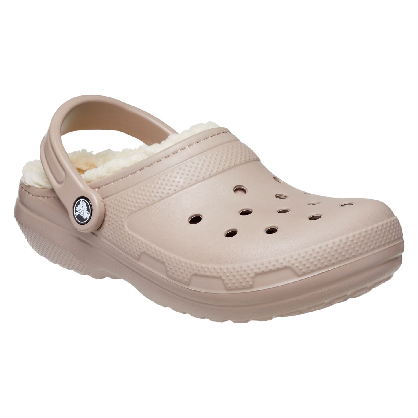 Crocs Unisex Classic Lined Clog in Mushroom/Bone