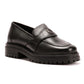 Osprey London The Greenwich Leather Women's Black Loafers