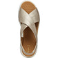 Geox D DANDRA 40 Synthetic Polyurethane Women's Light Gold Sandals
