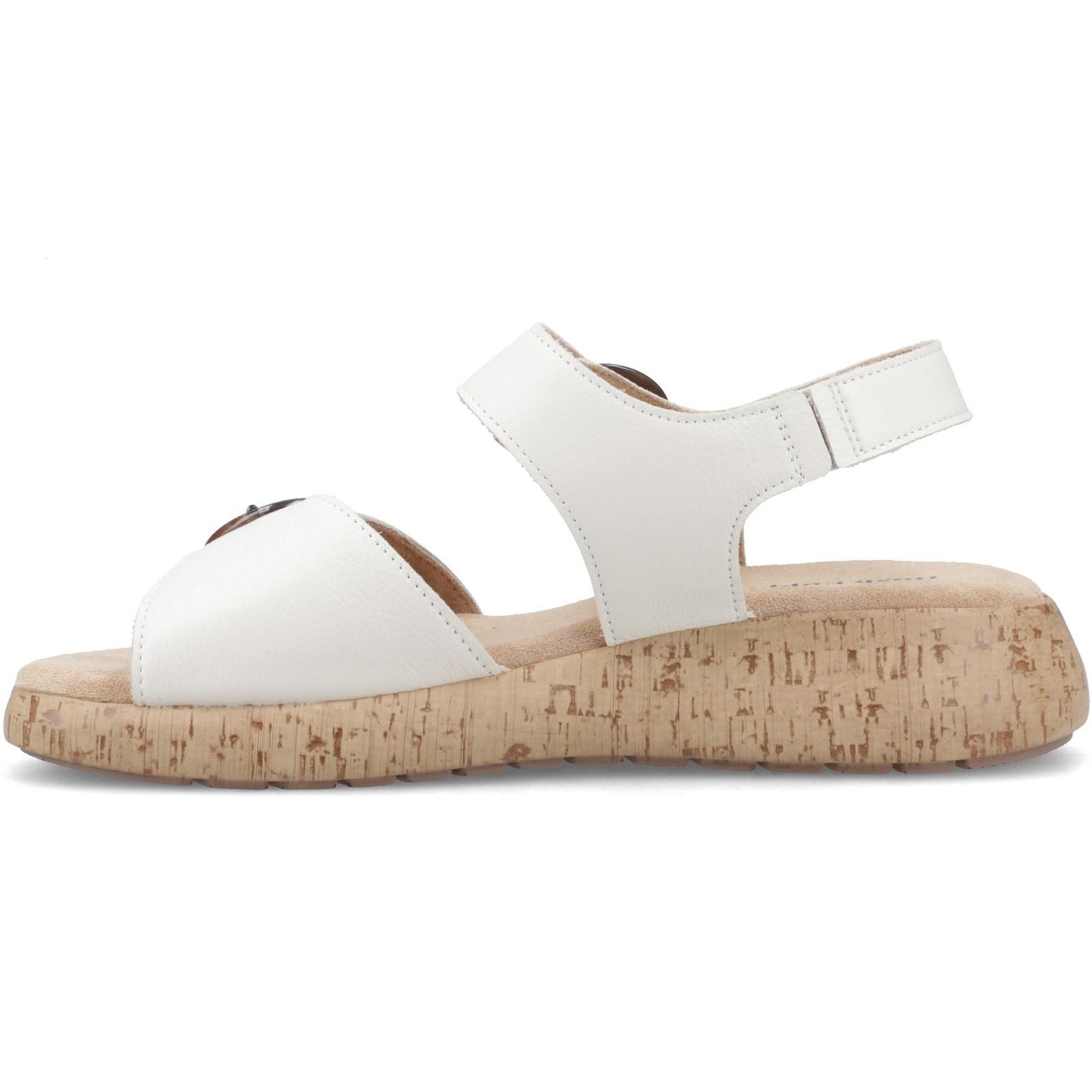 Hush Puppies Alison Leather Women's Cream Sandals
