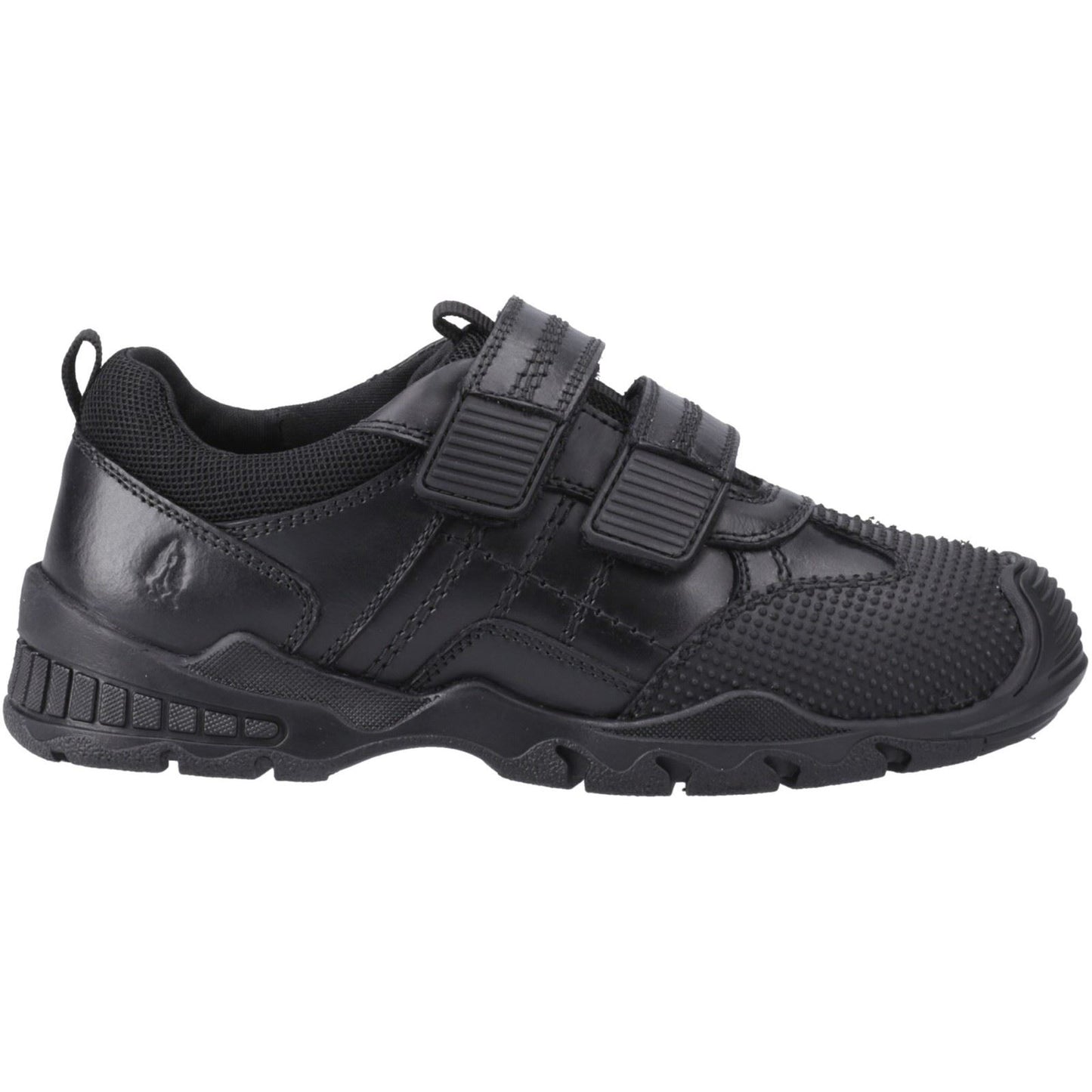Hush Puppies Tristen Leather Junior Black Loafers