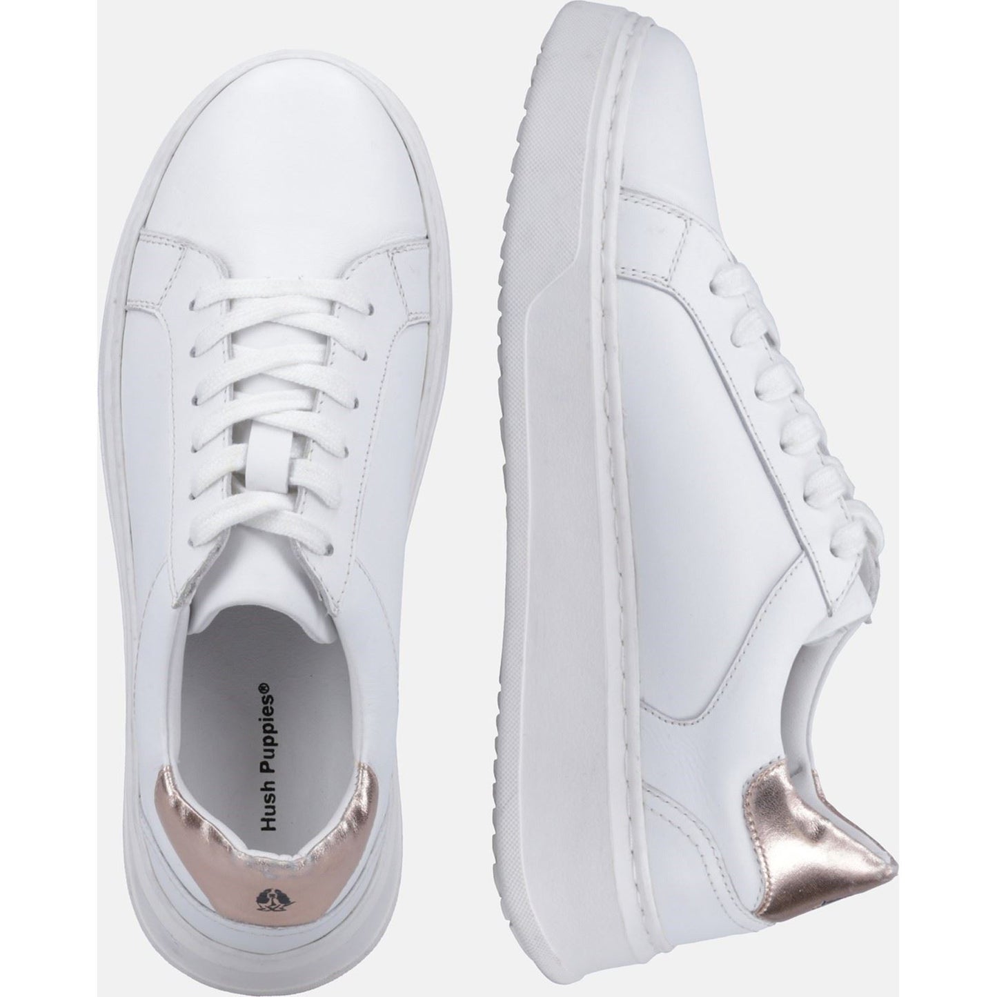 Hush Puppies Women's Camille Lace Cupsole in White