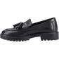 Hush Puppies Abigail Leather Youth Black Loafers