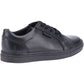 Hush Puppies Sam Junior Boys Black Leather Lace-Up Shoes